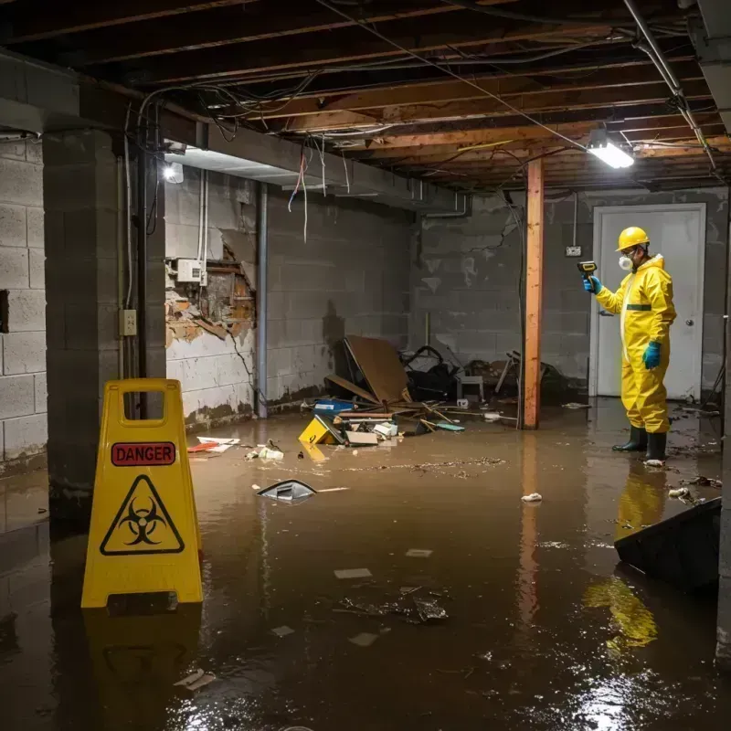 Flooded Basement Electrical Hazard in Sterling Heights, MI Property